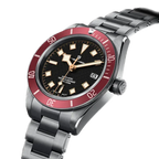 PAGANI DESIGN PD-1671 automatic diver watch thumbnail with black dial and red bezel