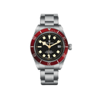 PAGANI DESIGN PD-1671 automatic diver watch with black dial and red bezel, front view