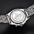 PAGANI DESIGN PD-1705 retro chronograph men's watch with stainless steel caseback engraving
