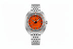 PAGANI DESIGN PD-1719 NH38 diver watch orange dial steel bracelet front view