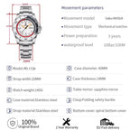 PAGANI DESIGN PD-1726 GMT watch specifications with 40mm case and NH36A movement