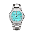 PAGANI DESIGN PD-1728 automatic watch with tiffany blue dial, front view