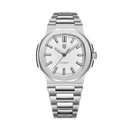 PAGANI DESIGN PD-1728 automatic watch with white dial, front view