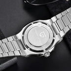 PAGANI DESIGN PD-1728 automatic chronograph watch stainless steel engraved caseback