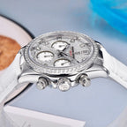 Pagani Design PD-1730 side profile showing the chronograph pushers, crown and crystal-set bezel