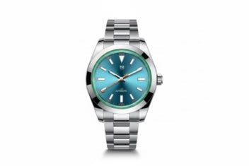 PAGANI DESIGN PD-1733 Oyster automatic watch with tiffany blue dial, front view