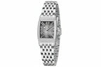 Pagani Design PD-1737 silver-grey dial rectangular women's watch with crystal-set steel case