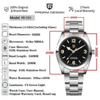PAGANI DESIGN PD-1751 36mm men's watch specifications with case and movement details
