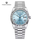 Pagani Design PD-1752 automatic watch silver iceblue dial front view
