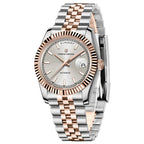 Pagani Design PD-1752 silver dial two-tone rose gold day-date with day and date windows