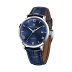 PAGANI DESIGN PD-1759 Ultra-Thin automatic watch with blue dial and blue leather strap