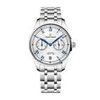 PAGANI DESIGN PD-1772 automatic watch with white dial and stainless steel bracelet front view