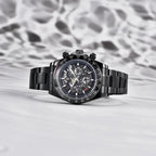 Pagani Design PD-1777 all black PVD version angled on a light marble background