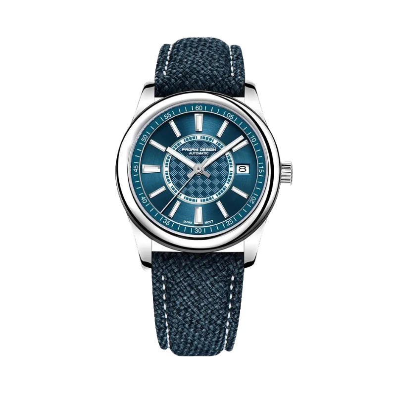 PAGANI DESIGN PD-1778 40MM Men's NH35A Automatic Watch with blue dial, detail view