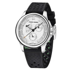 Pagani Design PD-1780 white dial with subdials on a black rubber strap and polished steel case