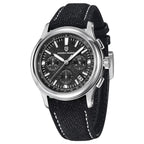 Pagani Design PD-1781 black dial 40mm chronograph, steel case and black canvas strap