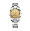 PAGANI DESIGN PD-1785 automatic watch with champagne dial and silver bracelet front view