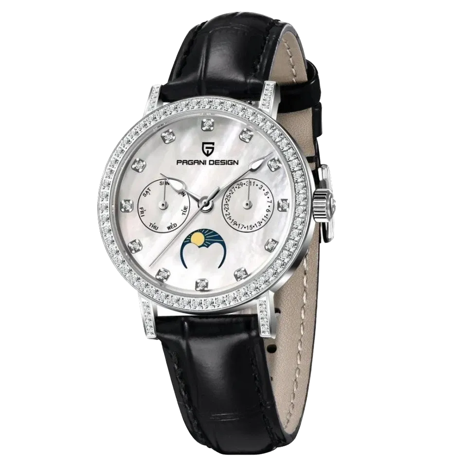 PAGANI DESIGN PD-1789 Women's Quartz Watches Japan Movt Sapphire Crystal Leather-PrimeTimepiece