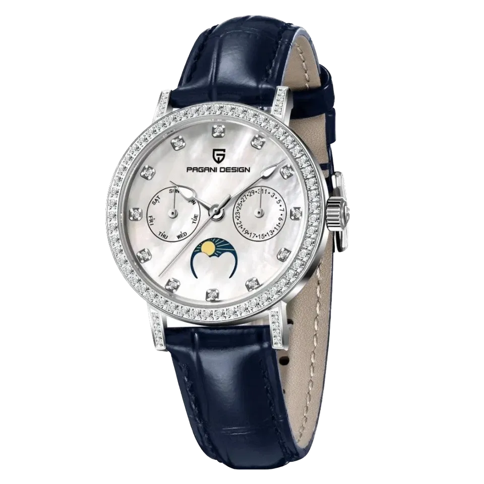 PAGANI DESIGN PD-1789 Women's Quartz Watches Japan Movt Sapphire Crystal Leather-PrimeTimepiece