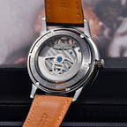 Pagani Design PD-1796 exhibition caseback, engraved model name and 100M water resistance