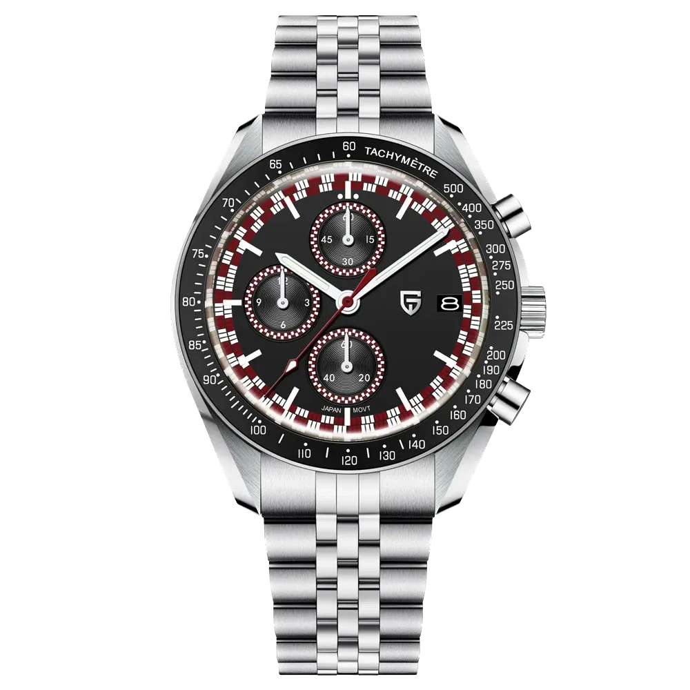 PAGANI DESIGN PD-1816 Mens VK67 Quartz Chronograph Watch AR Sapphire Waterproof-PrimeTimepiece