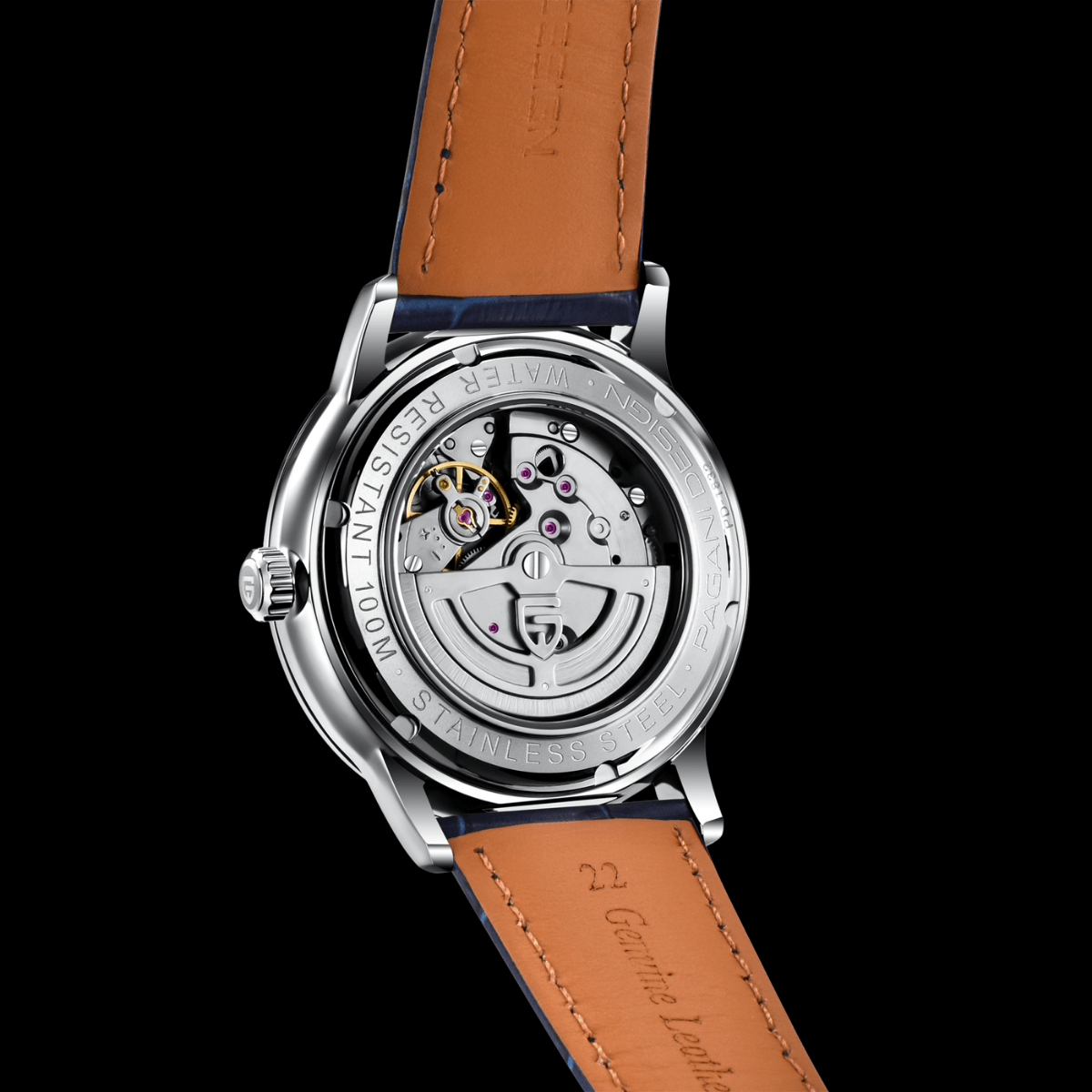 Pagani Design PD-1832 green watch, angle view