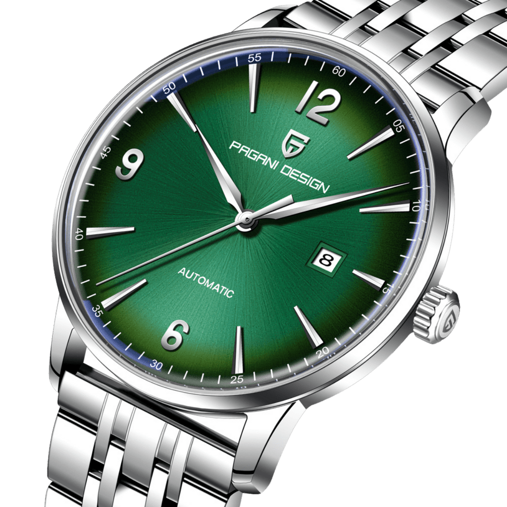 Pagani Design PD-1832 green watch, front view