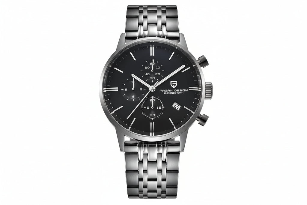 PAGANI DESIGN PD-2720K Men Watch Waterproof 30M Leather Quartz Chronograph VK67-PrimeTimepiece