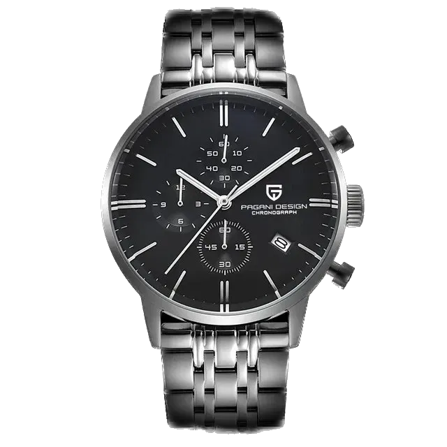 PAGANI DESIGN PD-2720K Men Watch Waterproof 30M Leather Quartz Chronograph VK67-PrimeTimepiece