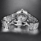 Pagani Design PD-2770 steel bracelet folding clasp shown with the watch turned face down