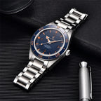 PAGANI DESIGN PD-YS005 41MM automatic watch with blue dial and stainless steel bracelet