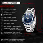 PAGANI DESIGN PD-YS005 41MM automatic watch specifications with blue dial and dimensions