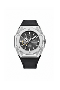 PAGANI DESIGN PD-YS010 skeleton watch with blue dial and black bezel