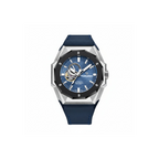 PAGANI DESIGN PD-YS010 skeleton watch with white dial, front angle