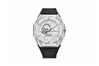 PAGANI DESIGN PD-YS010 skeleton watch with white dial, detail view