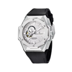 PAGANI DESIGN PD-YS010 skeleton watch with white dial, front view