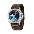 Pagani Design PD-YS014 automatic watch silver brown dial front view