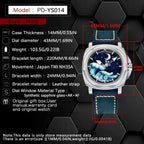 Pagani Design PD-YS014 automatic watch silver blue dial specifications