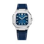 PAGANI DESIGN PD-YS019 men's watch with blue dial and blue fabric strap, front view