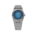 PAGANI DESIGN PD-YS020 VJ21 37MM men's watch with blue dial and steel bracelet, front view