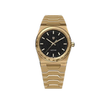 PAGANI DESIGN PD-YS020 VJ21 37MM men's watch with black dial and gold bracelet, front view
