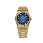 PAGANI DESIGN PD-YS020 VJ21 37MM men's watch with blue dial and gold bracelet, front view
