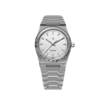 PAGANI DESIGN PD-YS020 VJ21 37MM men's watch with white dial and silver steel bracelet, front view