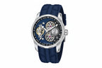 PAGANI DESIGN PD-YS022 44MM Tourbillon watch with blue skeleton dial and blue rubber strap