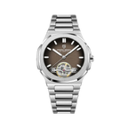 PAGANI DESIGN PD-YS025 skeleton tourbillon watch with brown dial, front view