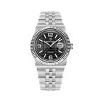 PAGANI DESIGN PD-YS027 honeycomb watch with black dial, front view