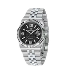 PAGANI DESIGN PD-YS027 mens automatic watch with black dial, front view