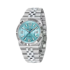 PAGANI DESIGN PD-YS027 mens automatic watch with ice blue dial, front view