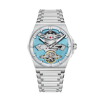 PAGANI DEISGN PD-YS028 42MM Automatic Mechanical Diver Watch with blue dial, angled view