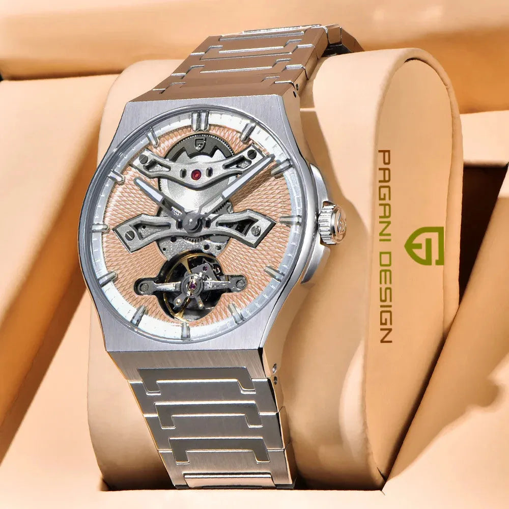 PAGANI DEISGN PD-YS028 42MM Automatic Mechanical Diver Watch, shown on wrist